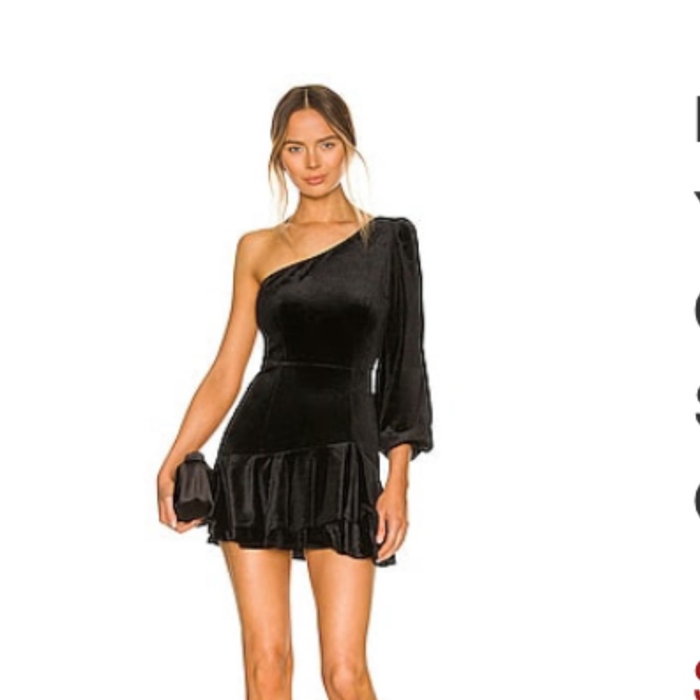 DORY DRESS IN BLACK VELVET